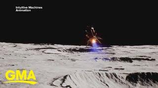 Odysseus makes historic successful moon landing