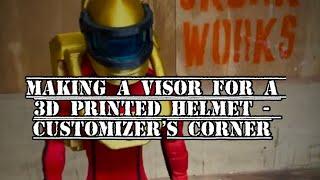 MAKING A VISOR FOR A 3D PRINTED HELMET - CUSTOMIZER’S CORNER #theskullreviews #kitbashing