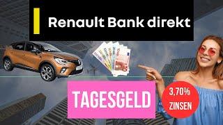 Renault Tagesgeldkonto| 3,70 % Zinsen! -  Nur Autos oder auch gutes Tagesgeld? | 2024