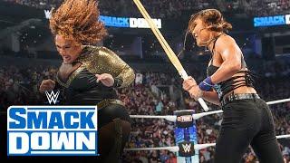 Michin saves Bayley with Kendo stick attack on Nia Jax: SmackDown highlights, July 5, 2024