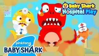 [NEW] RAWR! The Dinosaurs are Sick! | Baby Shark Doctor | Hospital Play | Baby Shark Official