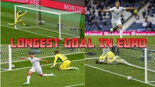 Longest Goal ever scored in EURO Cup |  Patrick Schick | UEFA EURO 2020 | 49.7 mtr goal