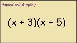 (x+3)(x+5) Expand and Simplify