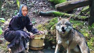 Having met a wolf in the forest, the girl said goodbye to life! BUT something happened that she did