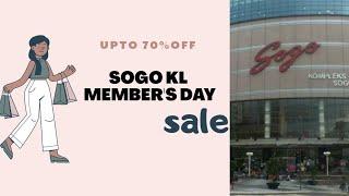 Sogo Members Day Sale |  Huge discount upto 70% | Best time to do shopping  Malaysia|Shopping haul