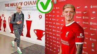 Anthony Gordon Arrival To Anfield - Gordon Join Liverpool - Arne Slot Welcome The Player