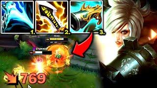 RIVEN TOP BUT 1 AUTO ATTACK = 1000+ DAMAGE! (FULL CRIT BUILD) - S14 Riven TOP Gameplay Guide