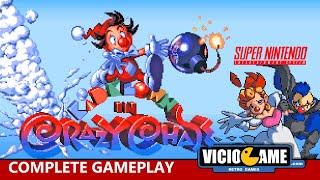  Kid Klown in Crazy Chase (Super Nintendo) Complete Gameplay