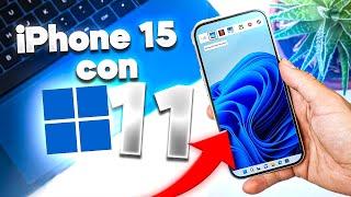 Windows 11 Lite  en Celular iPhone 15 PRO y FUNCIONA!