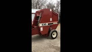 SOLD---Heston 530 Round Baler, electric tie, 4x4 For Sale $5995