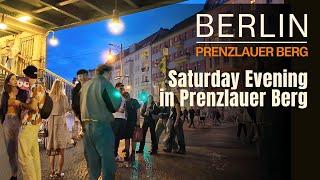 Samstag Abend Spaziergang durch Berlin Prenzlauer Berg | Berlin Walking | 4K