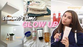 GLOW UP WITH ME FOR SUMMER🫧 haircut, wax, makeup & clothing haul!
