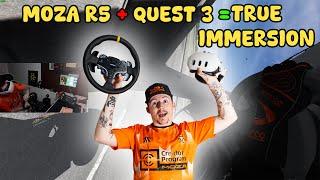 Pairing the Moza R5 DD Wheel with a Meta Quest 3 in Assetto Corsa