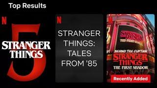 Stranger Things 5 - TUDUM & Animated Series Updates