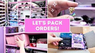  STUDIO VLOG  Packing your orders! // Crystal shop small business diaries