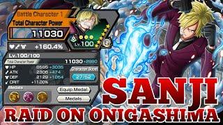 SANJI RAID ON ONIGASHIMA GAMEPLAY | ONE PIECE BOUNTY RUSH | OPBR