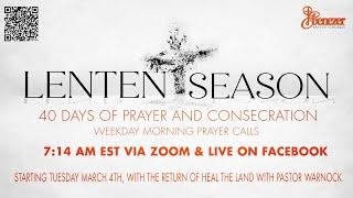 Lenten Season Prayer Call with Dr. Patrice E. Turner | 7:14 AM March 13, 2025