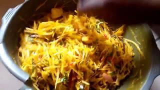 HOW TO PREPARE ENUGU ABACHA (AFRICAN SALAD).