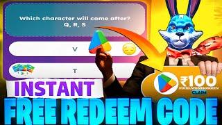 FREE REDEEM CODE APP | QUIZ SOLVE AND REDEEM APP