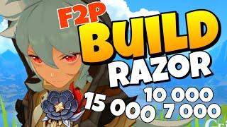  BUILD F2P  DPS | RAZOR  DPS | Genshin Impact Build / Don Andres