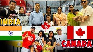 INDIA TO CANADA VLOG  ️  | FULL JOURNEY | PR IMMIGRATION | NEW BEGINNING ️