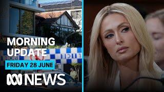 Man charged with murder of female flatmate; Logan factory fire; Paris Hilton testimony | ABC News