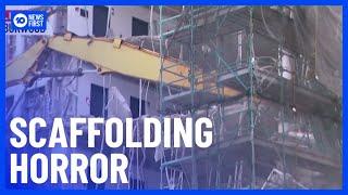 Multiple Storeys Of Scaffolding Threatening To Fall | 10 News First