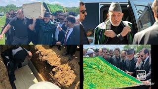 حامد کرزی ریس جمهور سابق کشور به امریکا سفر کرده ودر تشیع جنازه قیوم کرزی اشتراک کرد