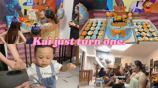 BIRTHDAY VLOG: KAI JUST TURN ONE YEAR OLD! BIRTHDAY CELEBRATION AT HOME  | simply yosh