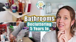 Declutter & Organize 5 Years of Before and After Small Bathroom Minimalist Journey