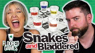 SNAKES & BLADDERED - Irish People Try Snakes And Bladdered | Floored Games