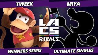 LACS Rivals TOP 8 - Tweek (Diddy Kong) Vs. Miya (Game & Watch) Smash Ultimate - SSBU