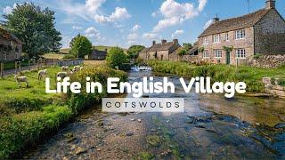Beautiful Scenery of English Countryside Cotswolds Walking Tour [4K HDR]