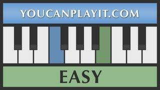 America the Beautiful - Easy Piano Lesson Tutorial