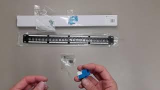 Review of Monoprice 24-Port Keystone Patch Panel Model 7260 & Toolless Keystone Cat6 Jack Model 1040