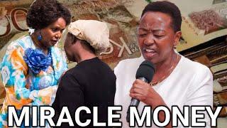 Reverend Teresia Wairimu blessed this Lady who went to church without fare, with MIRACLE MONEY