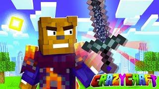 Crafting The INFINITY Sword In Minecraft Crazy Craft