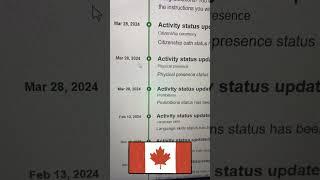 Timeline for Canadian citizenship.