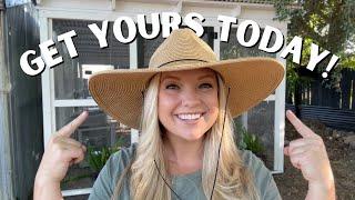 WE HAVE THE HATS! The BEST Garden Hat Now On Sale at digplantwaterrepeat.com! Saturday Coffee Chat