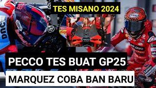 Hasil Test Misano 2024: Tes Bagnaia Buat GP25, Marquez Coba Ban Baru