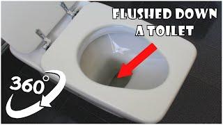 ویدیوی 360 - VR - Flushed down a toilet version 6 #360video