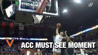 Virginia's Kadin Shedrick Out Toughs Coppin St. Defenders  | Must See Moment