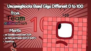 Uncannyblocks Band Giga Different 0 to 100 (Not made for Kids)