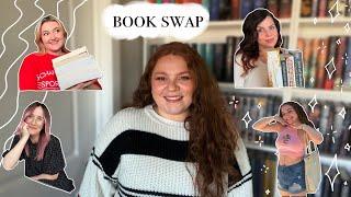 booktuber book swap | READING VLOG COLLAB️ ft. my booktube besties