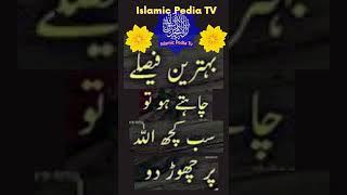 Behtreen Faisle | #shorts #youtubeshorts | Islamic Pedia TV