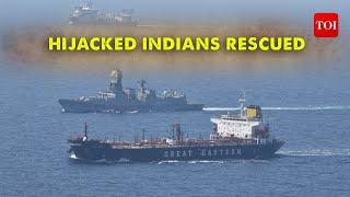 High-Seas Drama Unfolds: Indian Navy's Daring Rescue Mission Accomplished, Hijacked Indians Secured