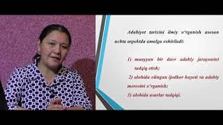 1-dars. Adabiyot nazariyasi fan sifatida | Xurshida Hamroqulova