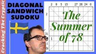 Diagonal Sandwich Sudoku