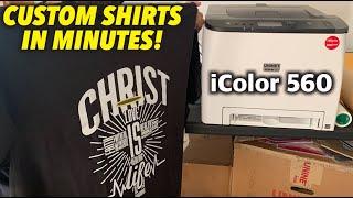 Make Custom Shirts In Minutes With The iColor 560 Printer