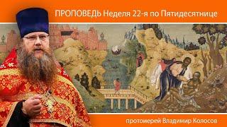 ПРОПОВЕДЬ. 22-я по Пятидесятнице, о милосердном самарянине, прот. Владимир Колосов. 2024.